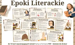 Epoki literackie: od prehistorii po romantyzm i pozytywizm. Poznaj epoki po kolei, ich cechy i dzieła.